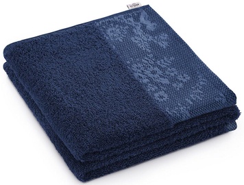 Полотенце для ванной AmeliaHome Crea 45224, темно-синий, 50 см x 90 см