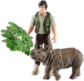 Schleich Wild Life Ranger & Indian Rhinoceros Starter Set 42428