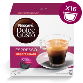 Kavos kapsulės NESCAFÉ® Dolce Gusto® Espresso Decaffeinato, 16 vnt., 96 g