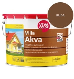 Фасадная краска Vivacolor Villa Akva, коричневый, 9 л