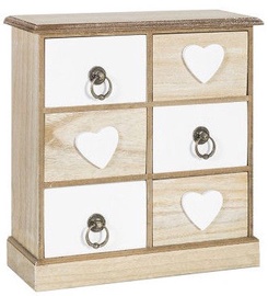 Home4you Vanity Box Hearts 6 27x10xH30cm
