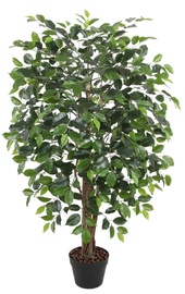 Искусственное растение в горшке, фикус Home4you Ficus Artificial, зеленый, 1200 мм