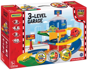 Transporto žaislų rinkinys Wader Play Tracks Garage Parking 53080, įvairių spalvų