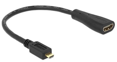 Juhe Delock Cable High Speed HDMI - Micro HDMI w/Ethernet 0.23m