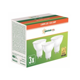 Spuldze LED MR16, 6W, GU10, 450lm, 3pcs.