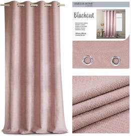 Nakts aizkari AmeliaHome Blackout Lamari, rozā, 140 cm x 250 cm