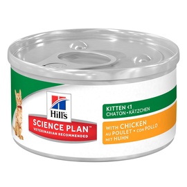 Konservuotas ėdalas katėms Hill's Feline Kitten Chicken, su vištiena, 82 g
