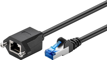 Goobay CAT 6A Extension Cable S/FTP PiMF Black 1m