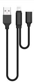 Devia Jet Audio Switching Cable For Apple Lightning 20cm Black