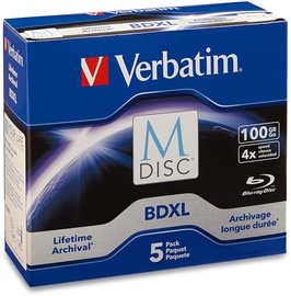 Duomenų laikmena Verbatim, 100 GB, 5vnt.