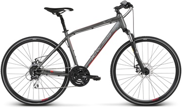 Kross Evado 4.0 M 28" Graphite Red Matte 19
