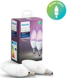 Philips Hue E14 2-Pack Bulb White and Color Ambiance