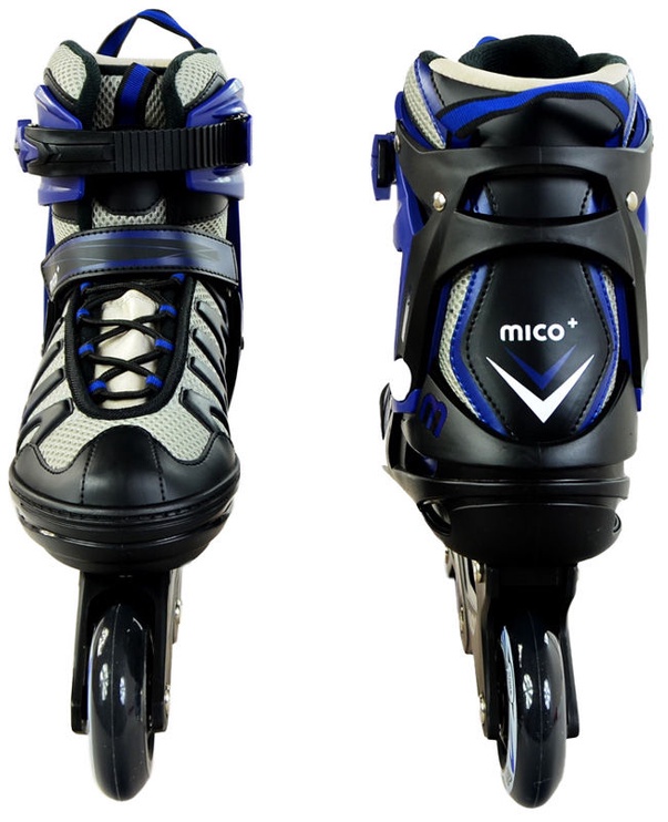 Роликовые коньки Mico Plus Speed, синий/черный/серый, 42