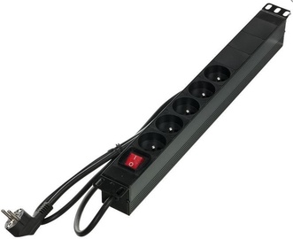 A-Lan Power Strip 5 Outlet Black 1.8m