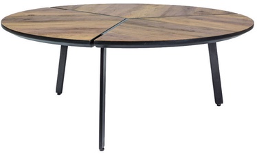Журнальный столик Signal Meble Rem Walnut/Black, 860x860x350 мм