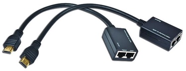 Gembird HDMI to RJ-45 x2 Black