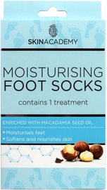 Skin Academy Moisturising Foot Socks Macadamia Nut 1pcs