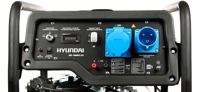 Generaator bensiin Hyundai HHY 10000FE ATS, 7500 W
