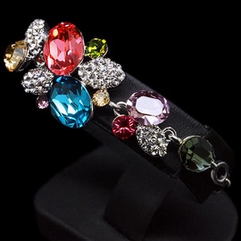 Diamond Sky Bracelet Autumn Pattern II With Swarovski Crystals