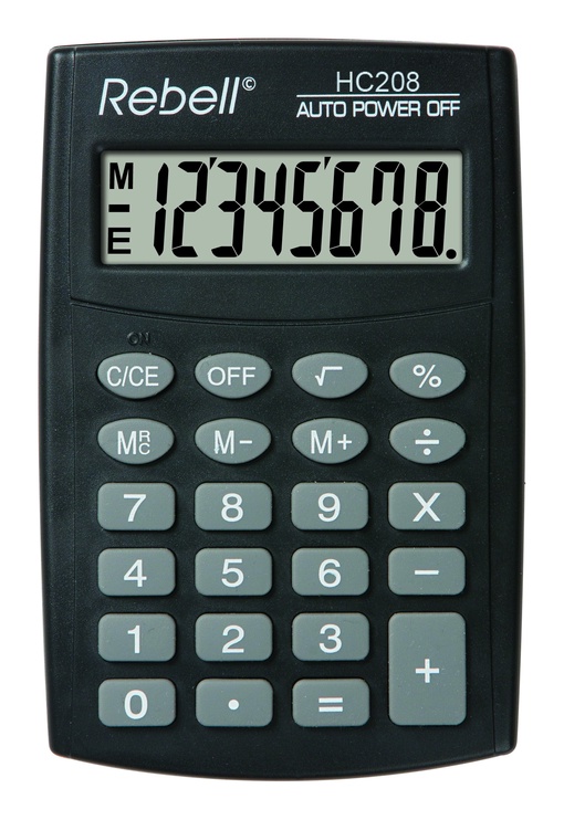 Калькулятор HC208, черный
