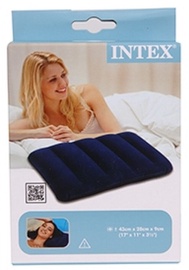 Надувная подушка Intex 68672, синий, 28 см x 43 см x 9 см