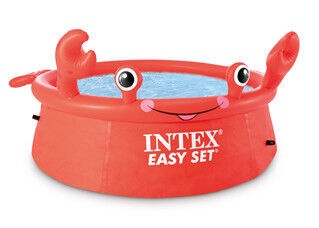 Bassein laste Intex Happy Crab Happy Crab, punane, 183 x 41 cm, 878 l