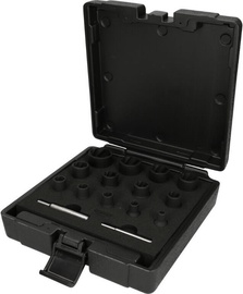 KS Tools 913.1460 1/4"+1/2" Spiral Profile Impact Socket Set 15pcs