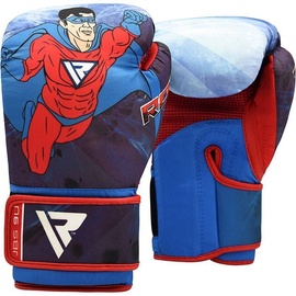 Boksa cimdi RDX Sports JBS-9, zila/sarkana, 6 oz
