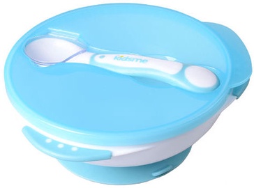 Kidsme Suction Bowl Set With Spoon Aquarmarine