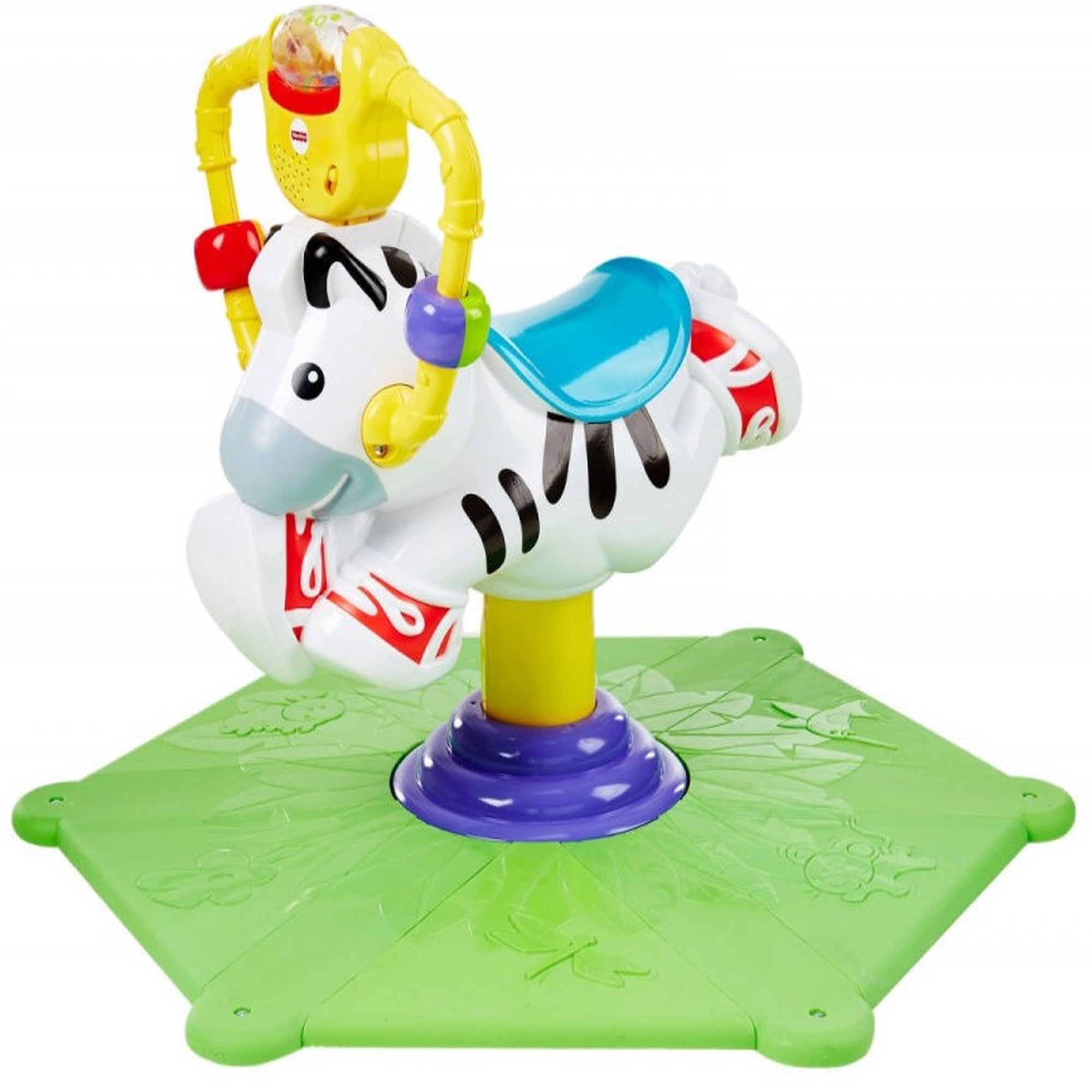 Supamas žaislas Fisher Price Bounce & Spin Zebra K0317, plastikinis