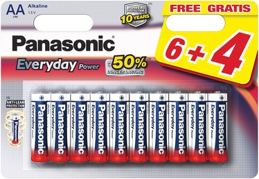 Baterijas Panasonic 33960, AA, 1.5 V, 10 gab.