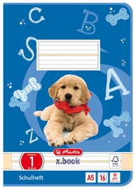 Herlitz Exercise Book A5 16 Sheets Blue /Dog