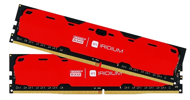Оперативная память (RAM) Goodram IRIDIUM Red, DDR4, 8 GB, 2400 MHz