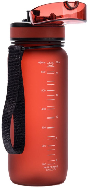 Sporta pudeles un šeikeri Meteor 74585, sarkana, 0.65 l