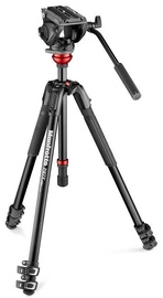 Alus Manfrotto 500 Fluid Video Head Flat Base With 190X Video Alu Tripod