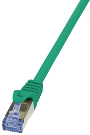 Провод Logilink Patch Cable CAT 6A 10G S/FTP PrimeLine, зеленый, 10 м