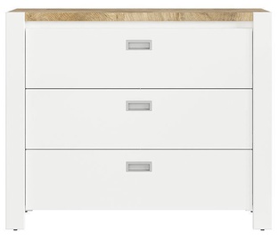 Kumode Black Red White Dreviso Baby 112x92cm White/Oak