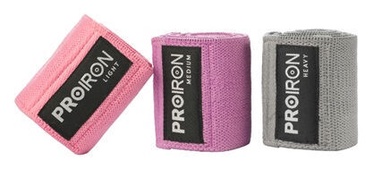Komplekts ProIron Fabric Booty Exercise Bands 3pcs Set 38x8cm