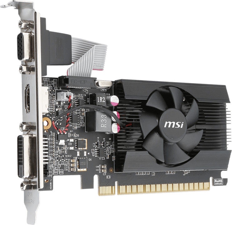 Vaizdo plokštė MSI GeForce GT 710 GT7101GD3LP, 1 GB, GDDR3
