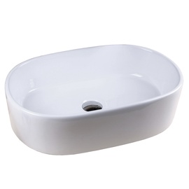 Раковина для ванной Sanycces LA500006, керамика, 550 мм x 350 мм x 150 мм