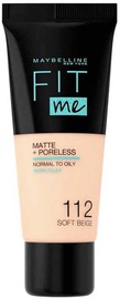 Tonālais krēms Maybelline Fit Me! Foundation Matte & Poreless Soft Beige, 30 ml