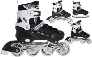 Rulluisud Nils Extreme NH10905, valge/must, 31 - 34