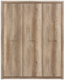 Black Red White Koen 2 Wardrobe 163x208cm Monument Oak