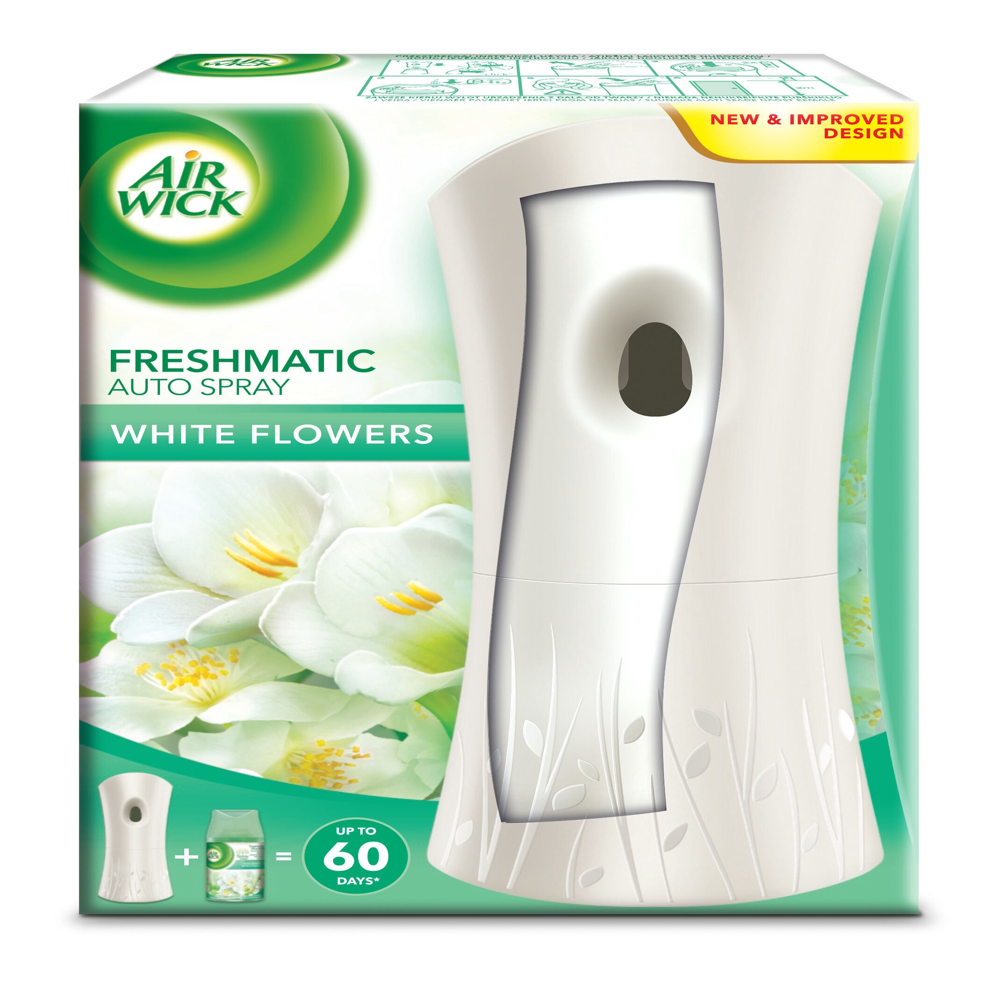 Air Wick Automatic Air Freshener/Dispenser 250ml White Flowers Krauta.ee