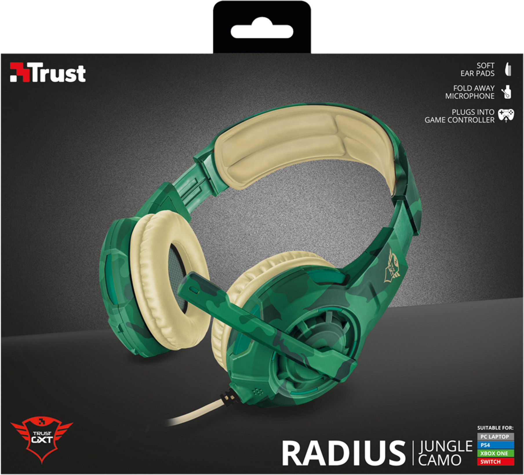 Žaidimų ausinės Trust GXT 310C Radius 