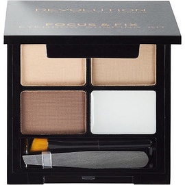 Makeup Revolution London Focus & Fix Eyebrow Shaping Kit 5.8g Light - Medium
