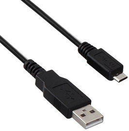 Провод Akyga USB 2.0 A male, Micro USB 2.0 B male, 1 м, черный