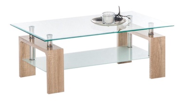 Kavos staliukas Black Red White Mango II Oak, 1000x600x460 mm