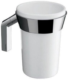 Gedy Karma Toothbrush Holder Chrome/White 3510-02