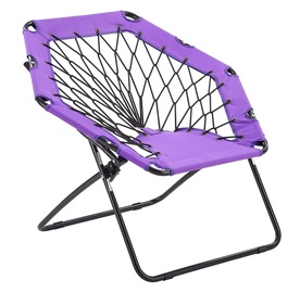 Halmar Widget Folding Garden Chair Purple